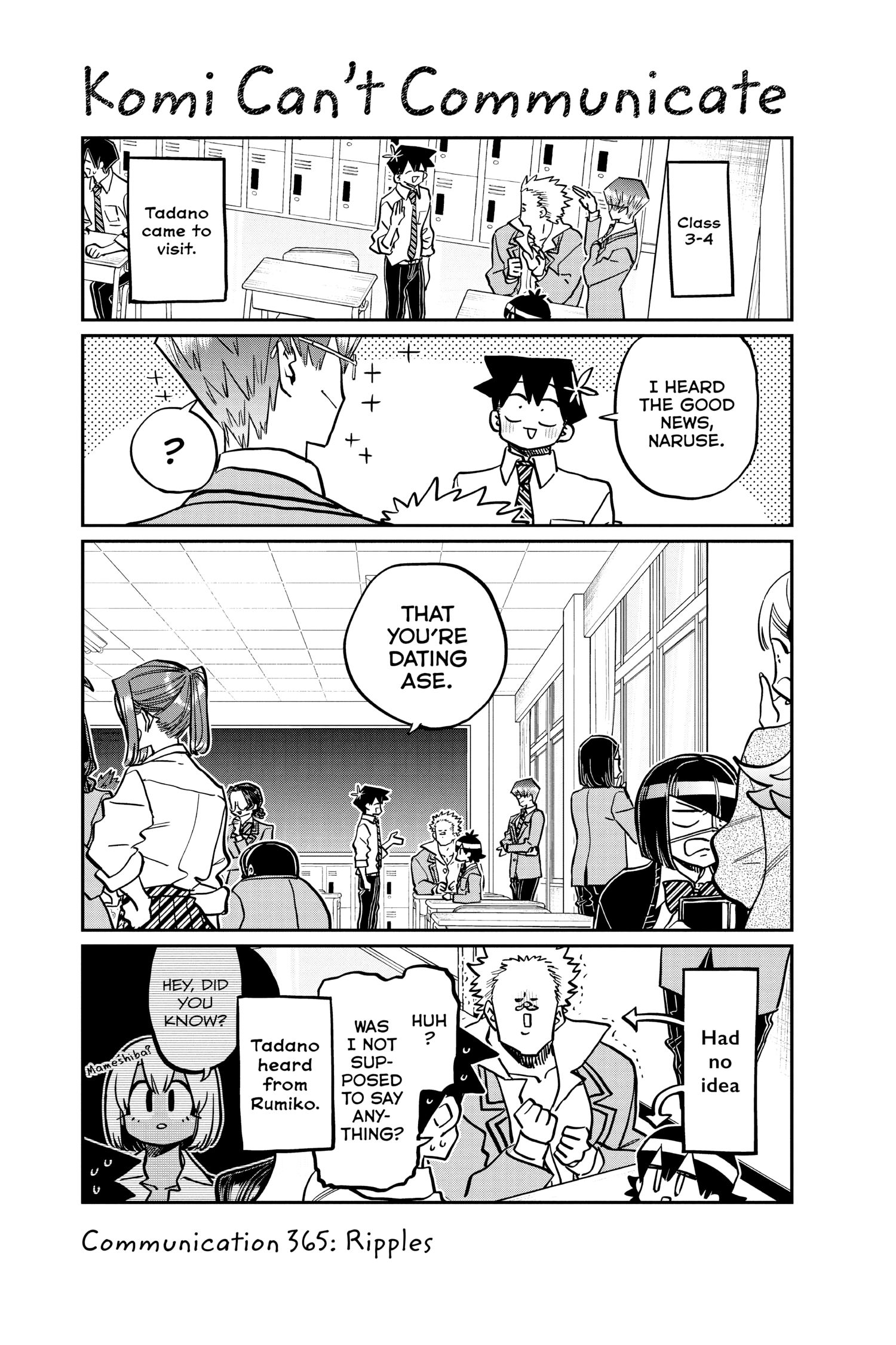 Komi Can’t Communicate, Chapter 365 image 01